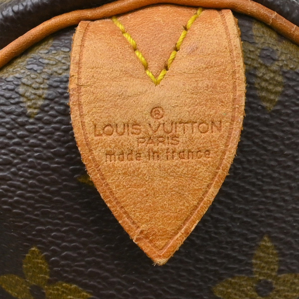 Louis Vuitton Speedy Handbag Monogram Canvas Brown Canvas Handbag ( )