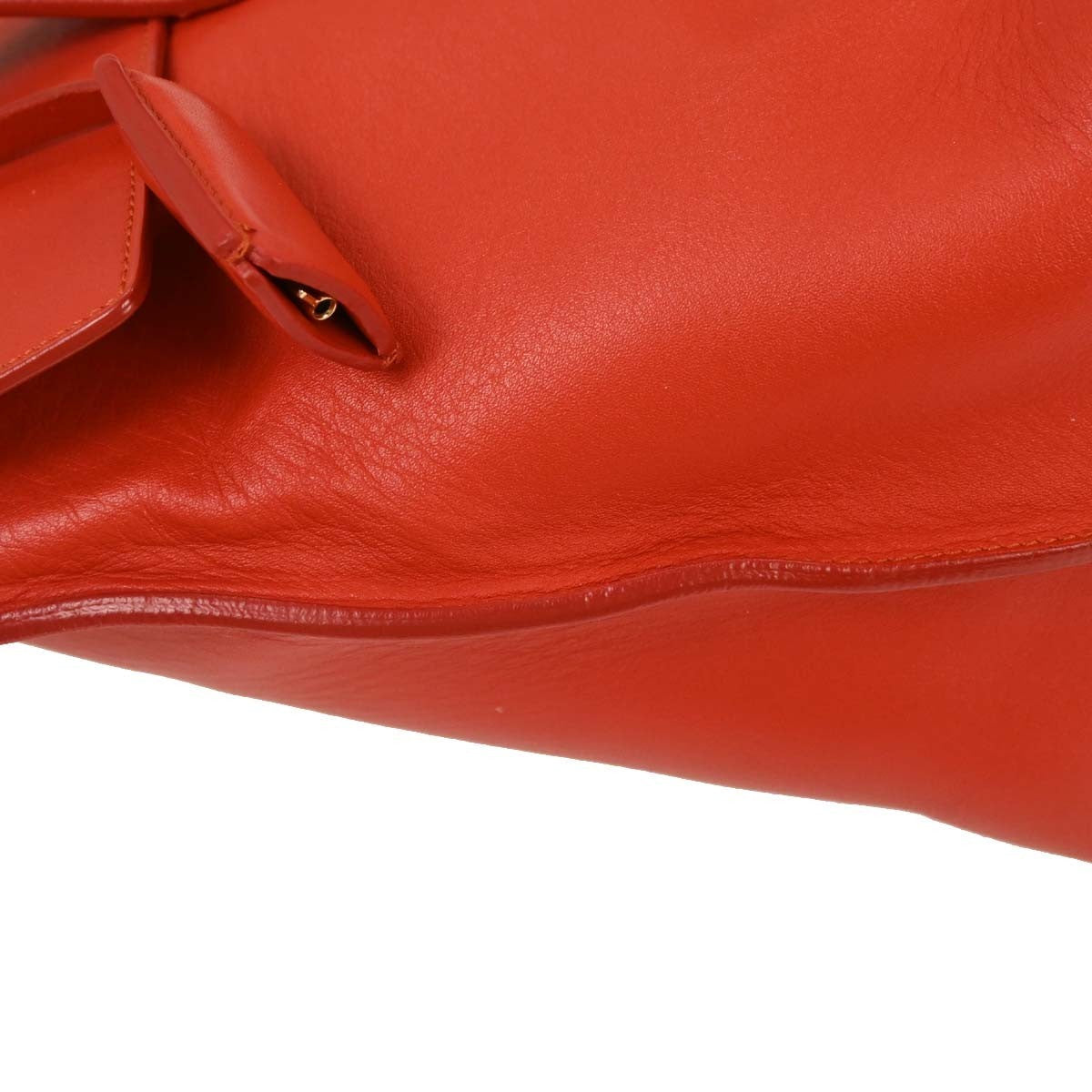 Salvatore Ferragamo Sookie Satchel Leather Red Leather Handbag (Authentic  )