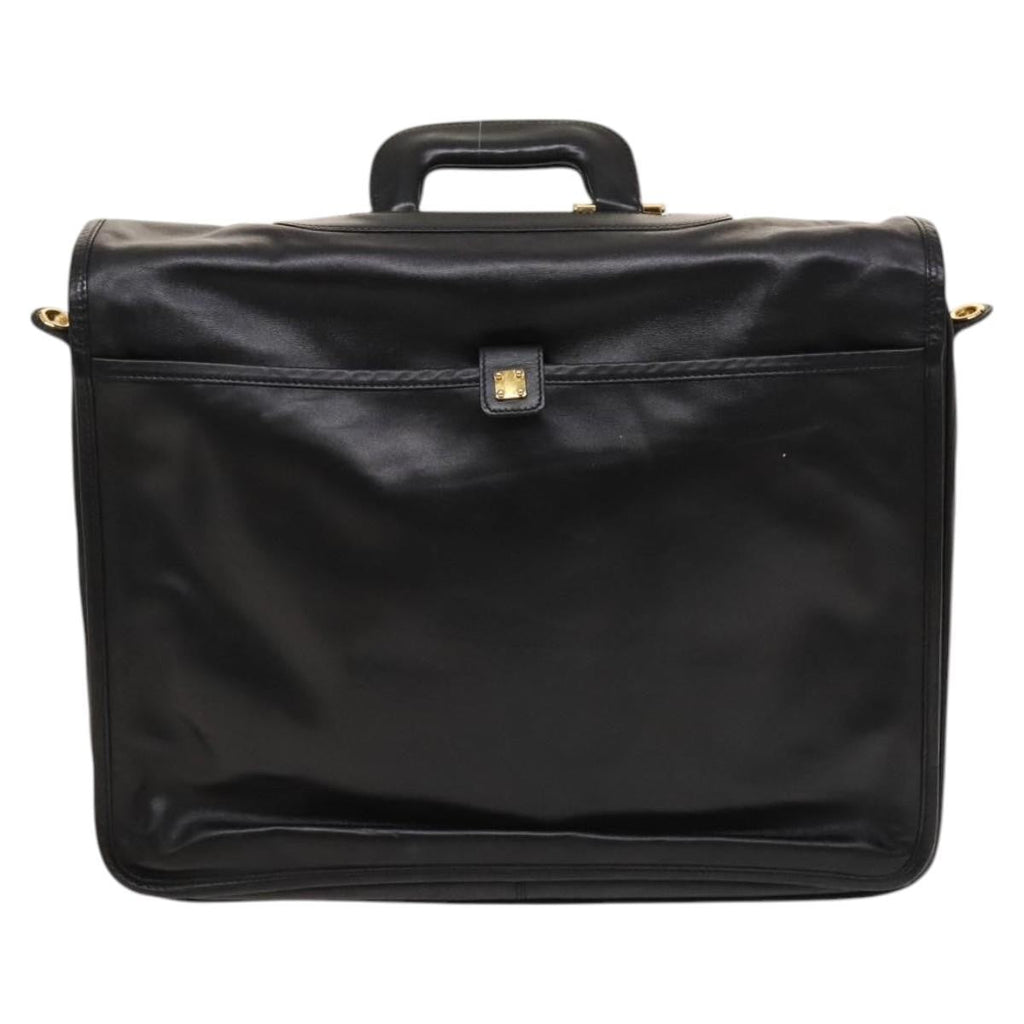 Loewe Anagram Business Leather Black Leather Briefcase Bag (Authentic  )