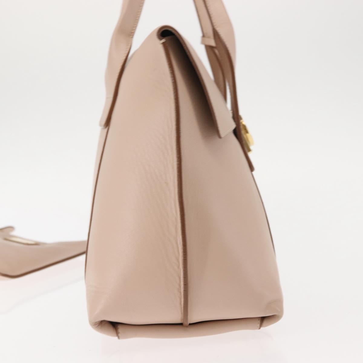 Salvatore Ferragamo Sookie Satchel Leather Pink Leather Bag (Authentic  )