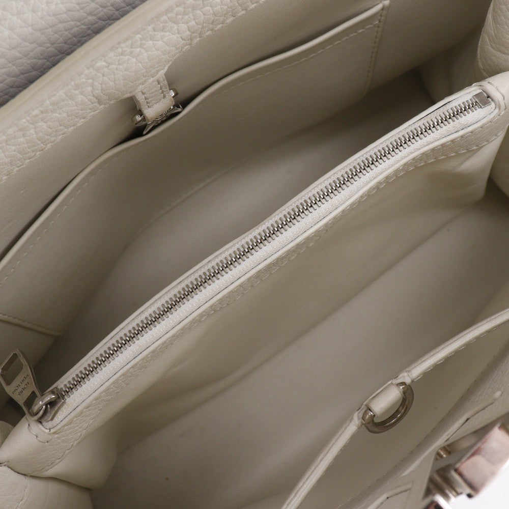 Louis Vuitton Capucines Bag Leather Blue Leather Handbag (Authentic  )