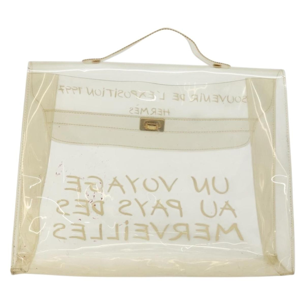Hermes Kelly Souvenir Bag Vinyl Clear Plastic Handbag ( )