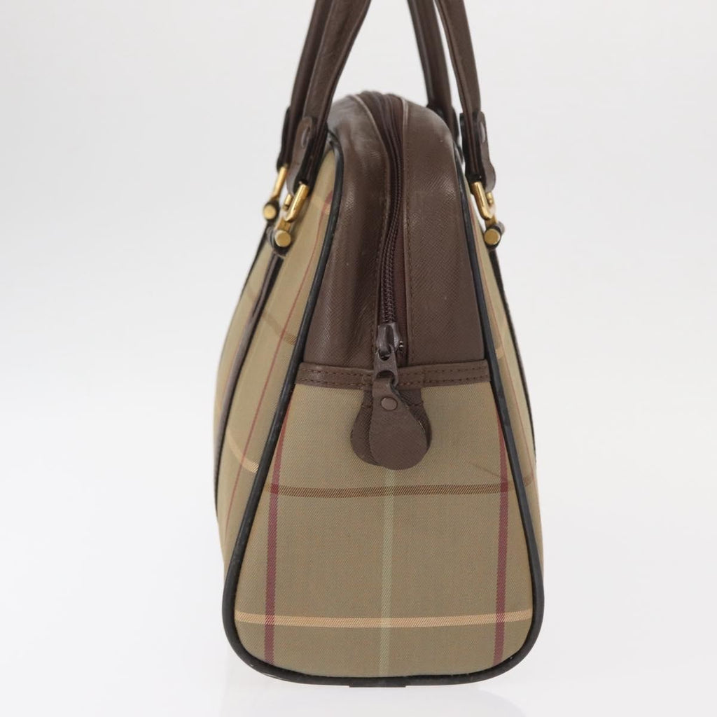 Burberry Nova Handbag Canvas Beige Canvas Handbag (Authentic  )