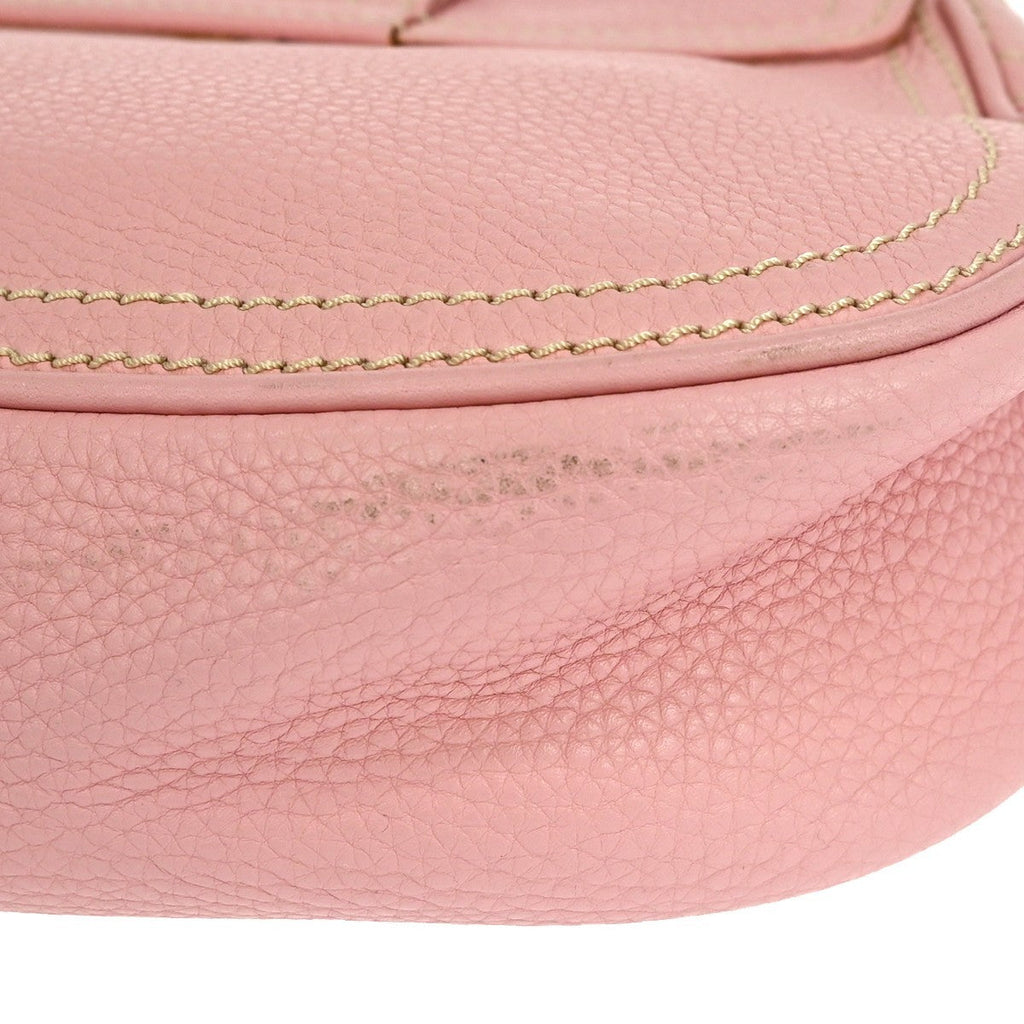 Celine Celine Evening Clutch Smooth Calfskin Pink Leather Handbag ( )