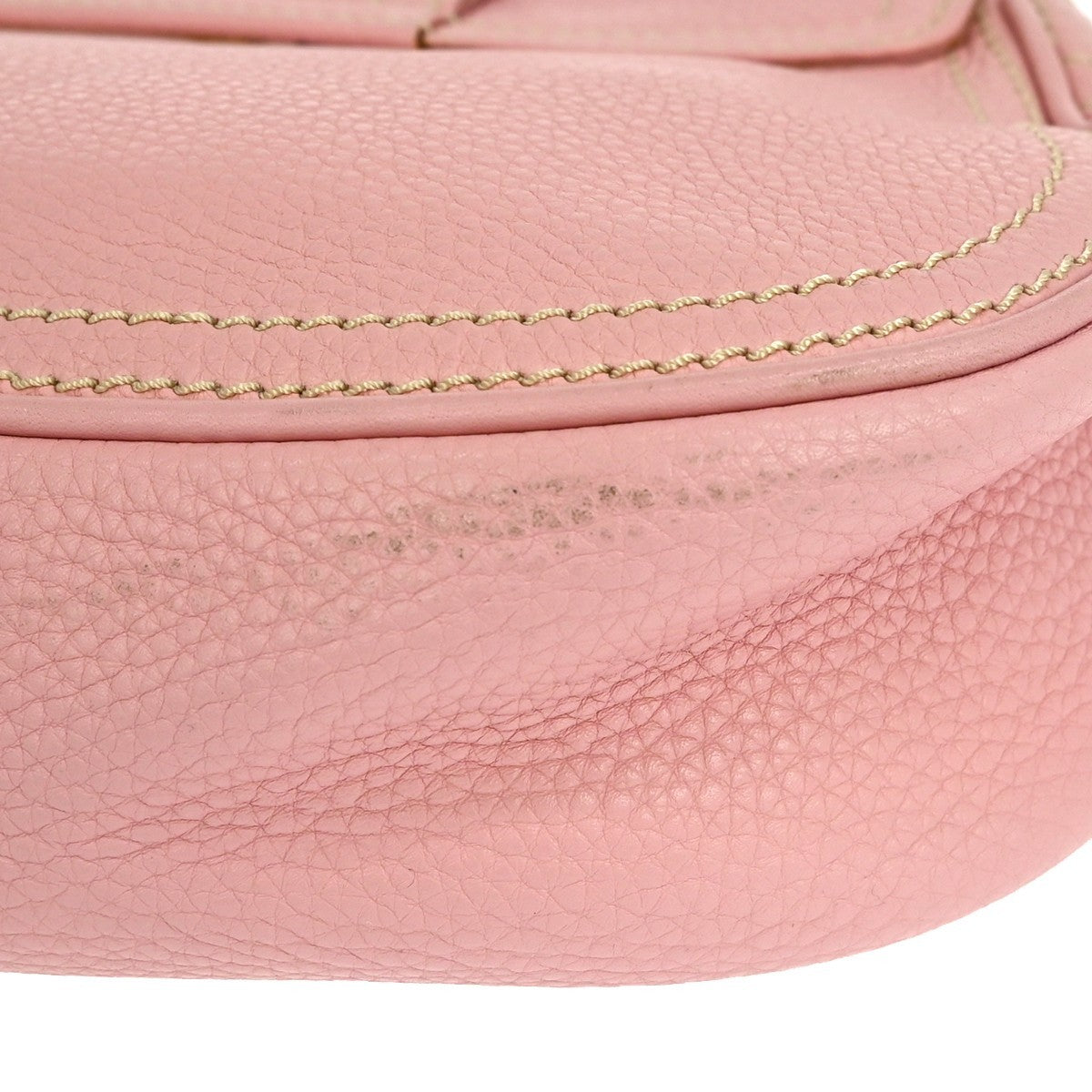 Celine Celine Evening Clutch Smooth Calfskin Pink Leather Handbag ( )