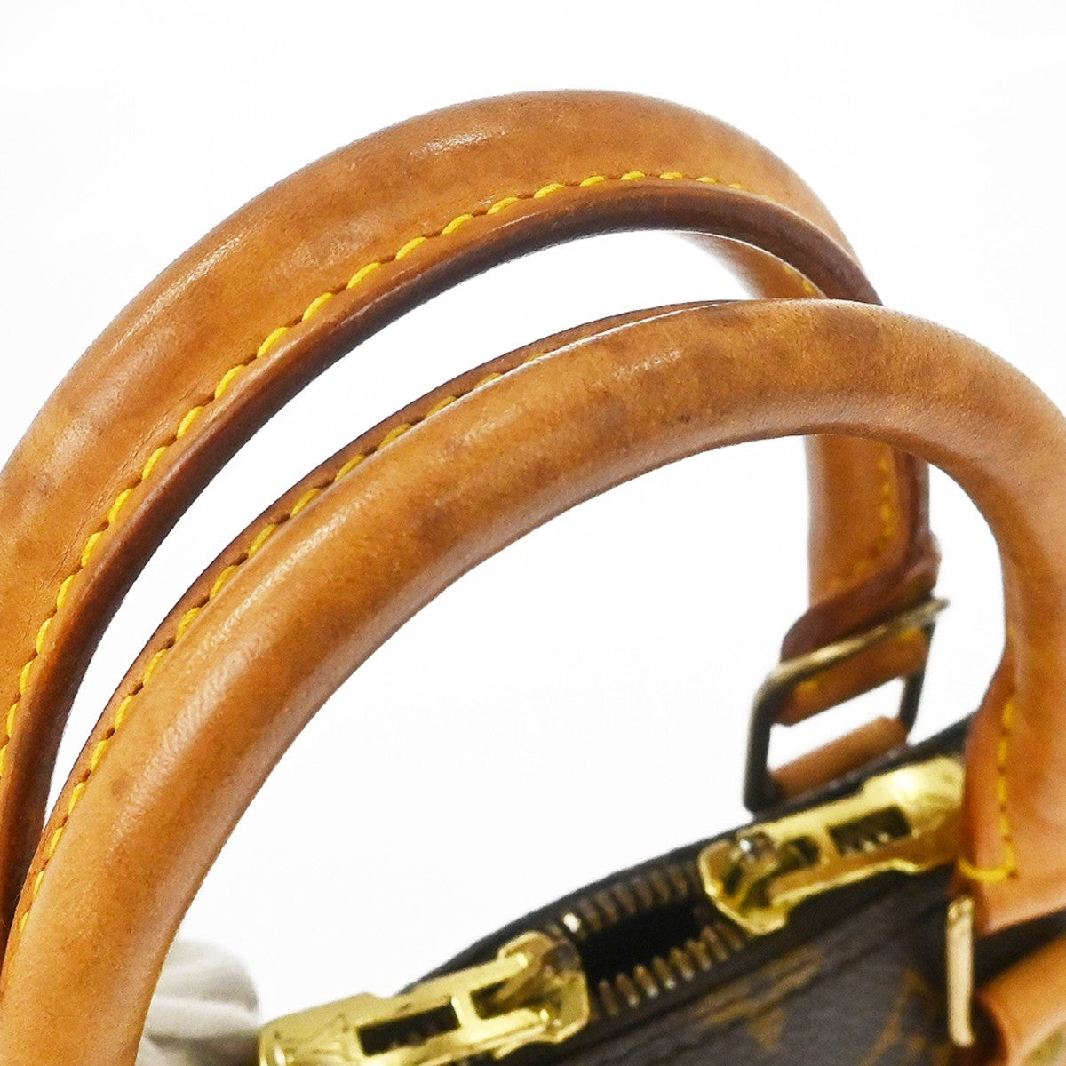 Louis Vuitton Alma Handbag Monogram Canvas Brown Canvas Handbag ( )