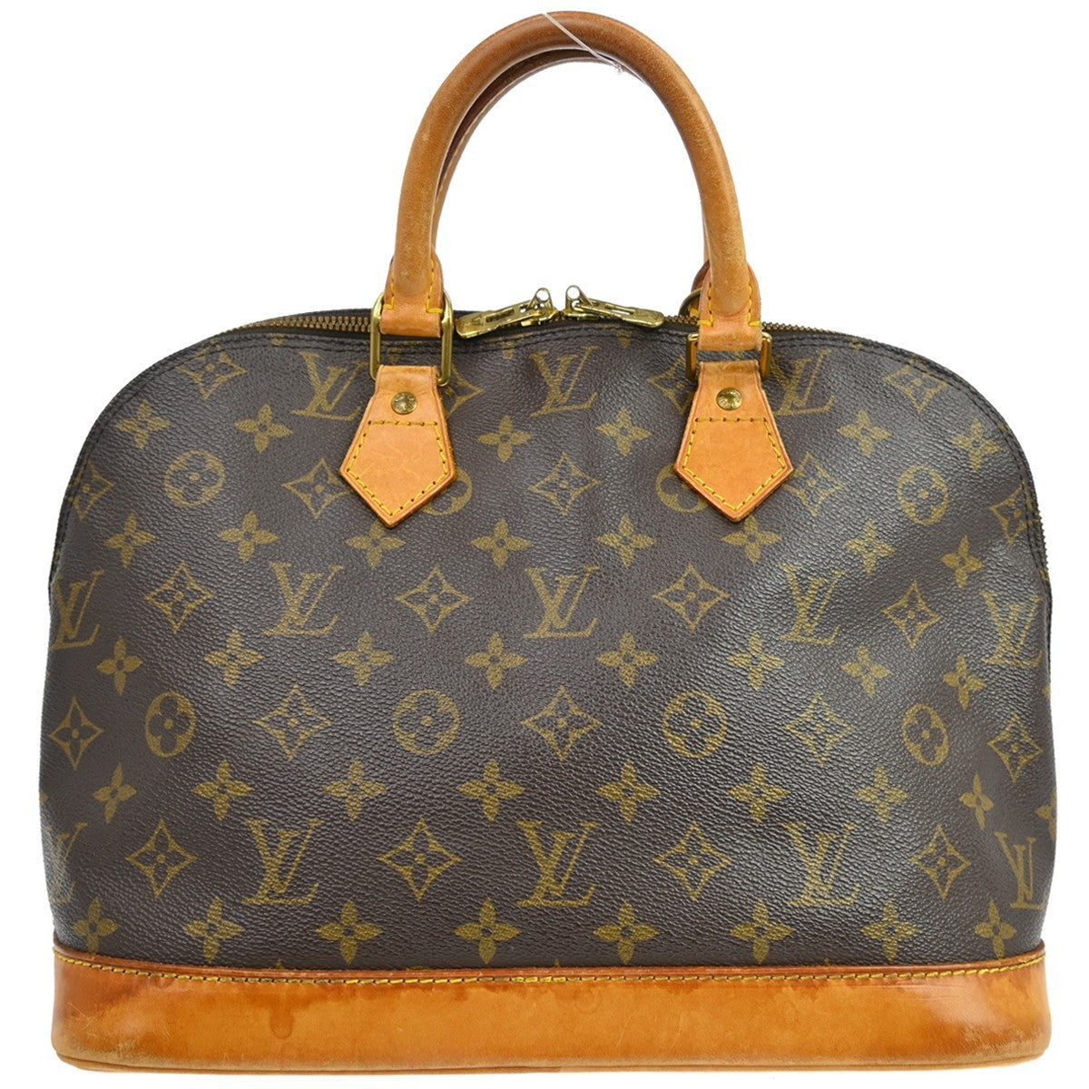 Louis Vuitton Alma Handbag Monogram Canvas Brown Canvas Handbag ( )