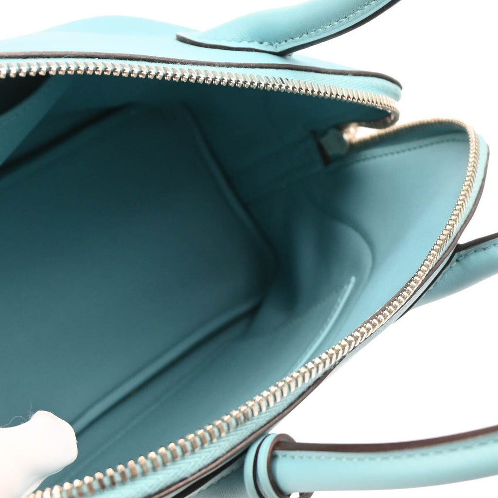 Hermes Bolide Secret Bag Swift Blue Leather Handbag (Authentic  )
