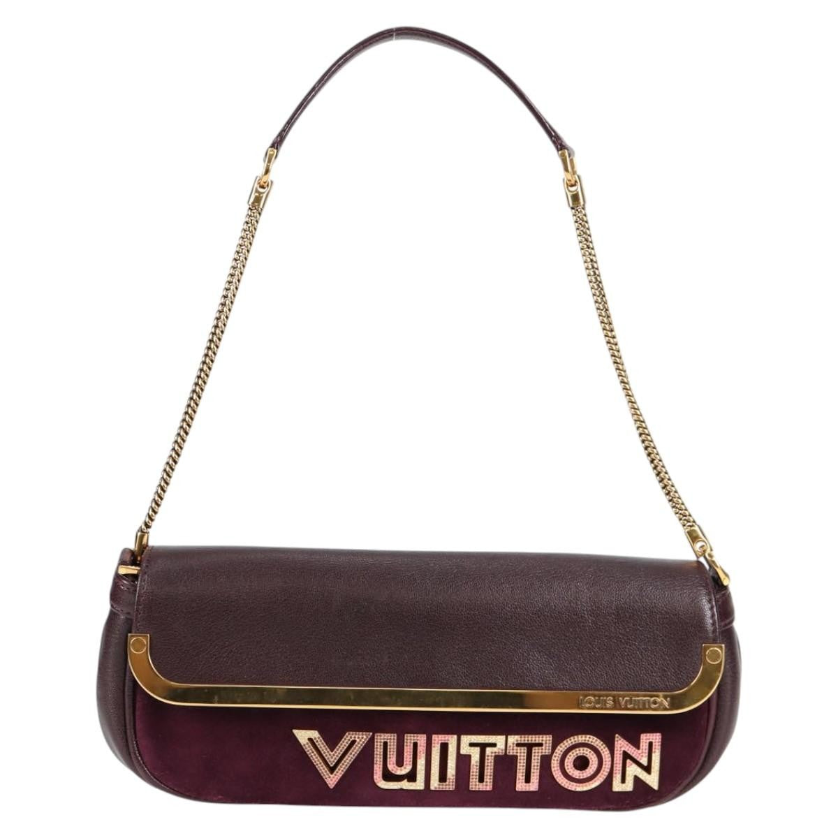 Louis Vuitton Avant Garde Pochette Leather With Suede Brown Leather Bag (Authentic  )