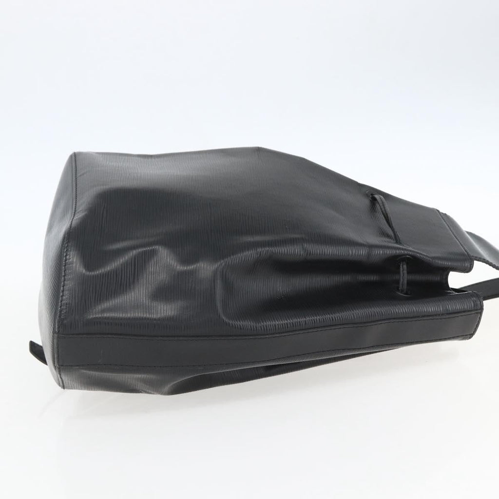 Louis Vuitton Sac A Dos Drawstring Backpack Epi Leather Black Leather Backpack Bag (Authentic  )