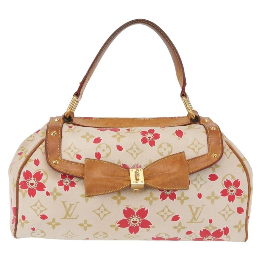 Louis Vuitton Retro Bag Limited Edition Cherry Blossom Monogram White Canvas Handbag (Authentic  )