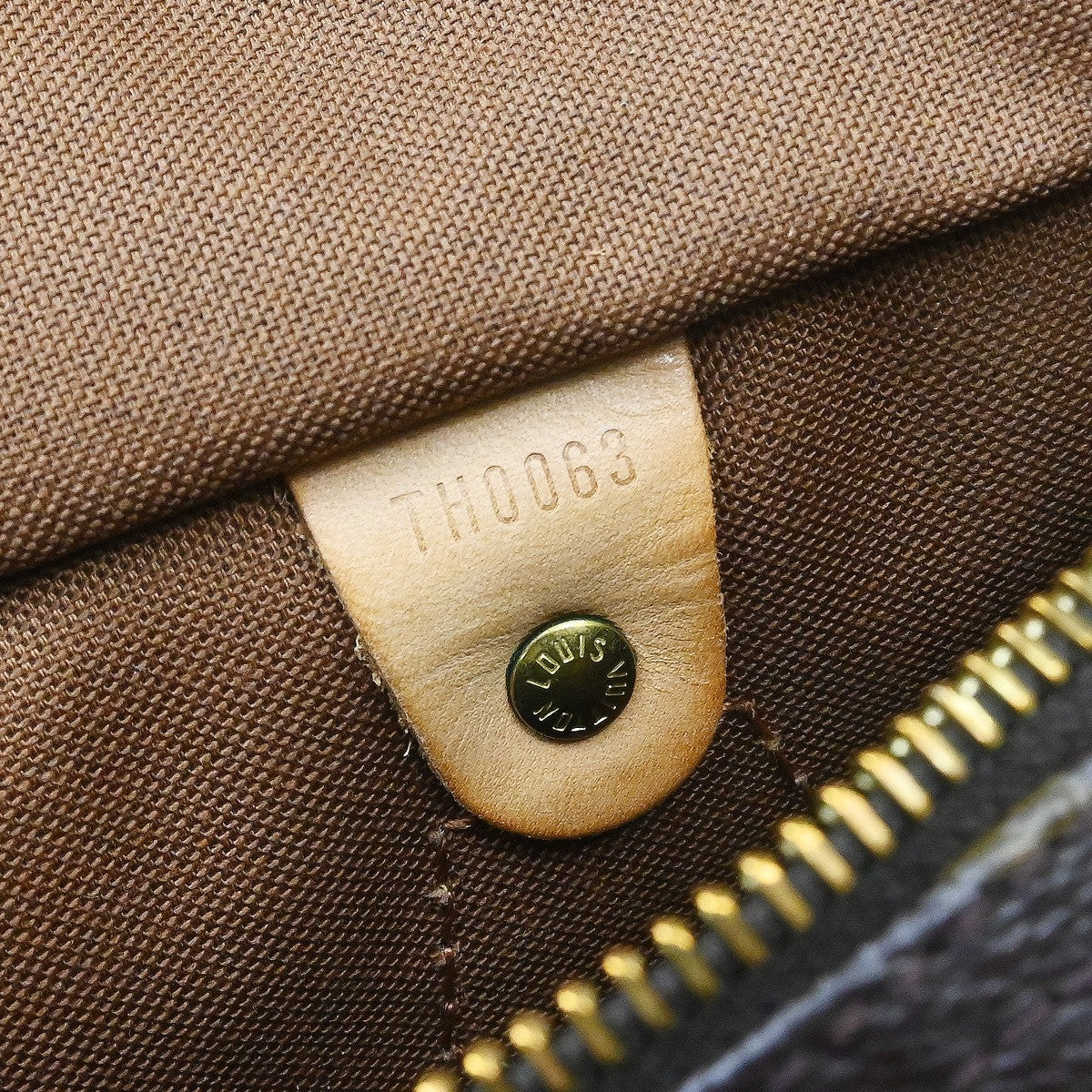 Louis Vuitton Speedy Handbag Monogram Canvas Brown Canvas Handbag ( )