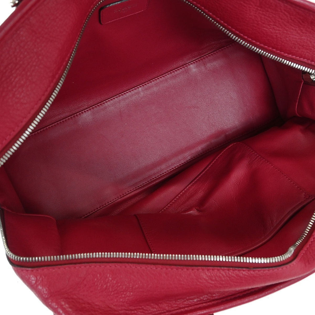 Loewe Amazona Bag Leather Red Leather Handbag (Authentic  )
