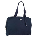 Prada Zip Around Tote Tessuto Navy Nylon Handbag (Authentic  )