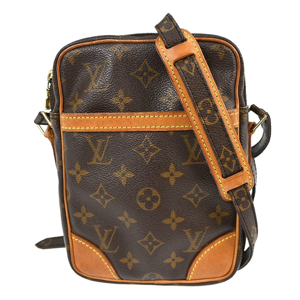 Louis Vuitton Danube Handbag Monogram Canvas Brown Canvas Handbag ( )