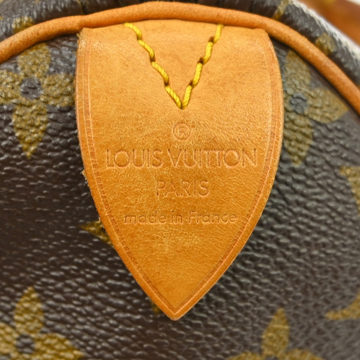 Louis Vuitton Neo Speedy Bag Cuir Orfevre Leather Brown Canvas Handbag ( )