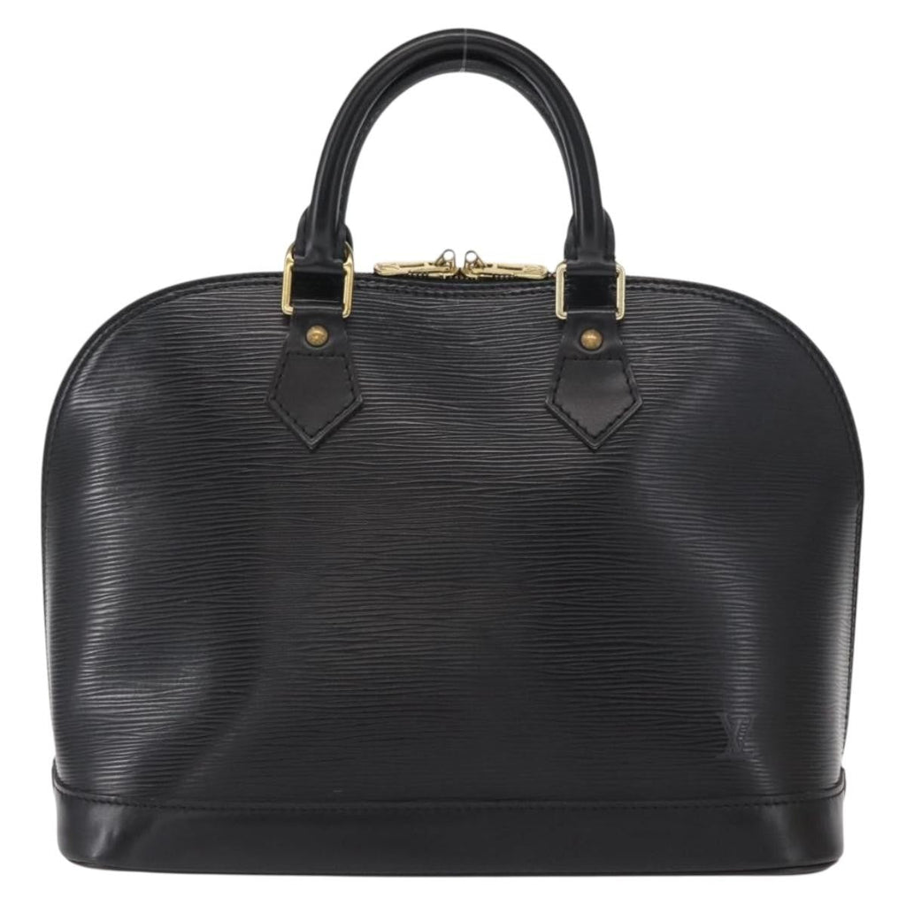 Louis Vuitton Alma Handbag Epi Leather Black Leather Handbag (Authentic  )