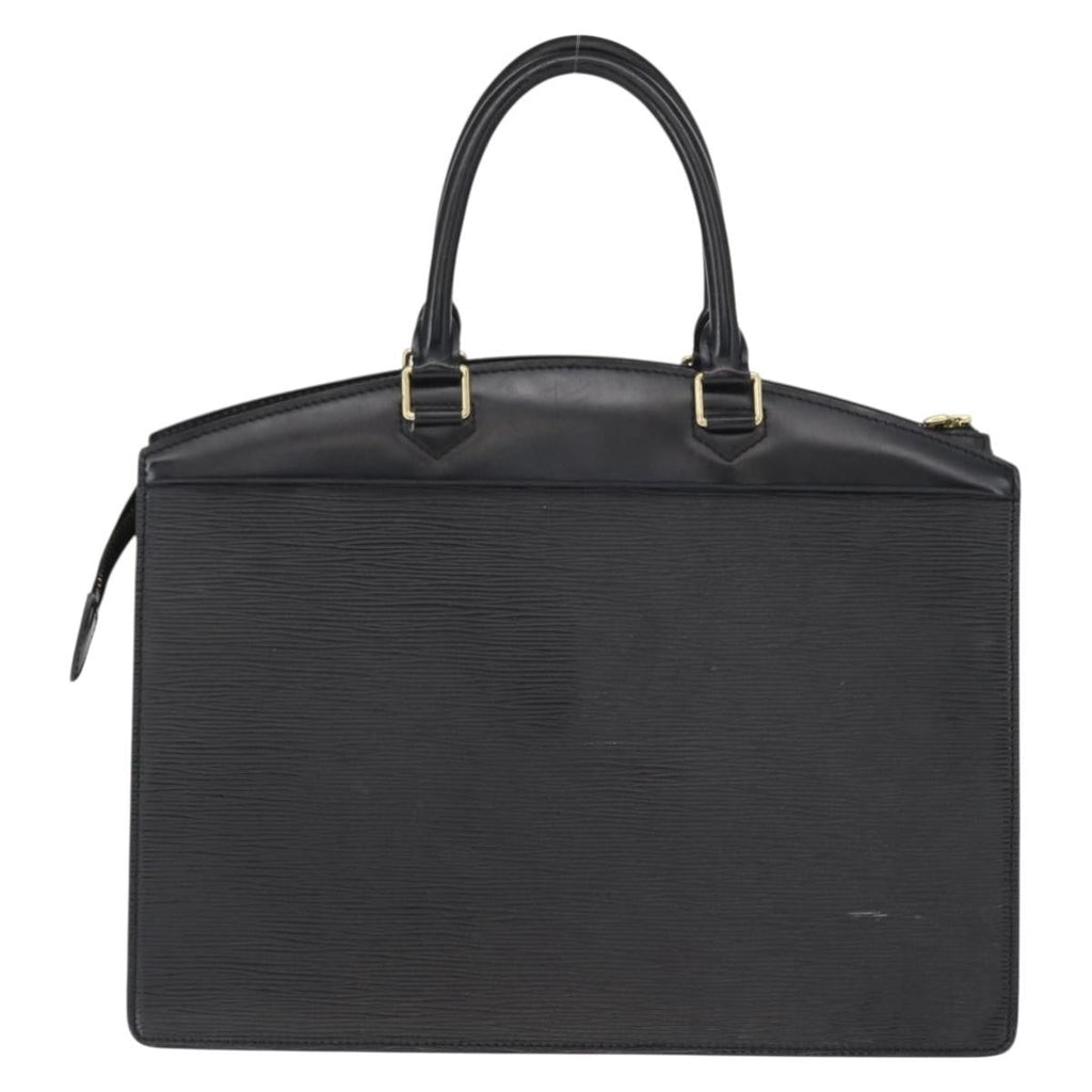Louis Vuitton Riviera Handbag Epi Leather Black Leather Handbag (Authentic  )