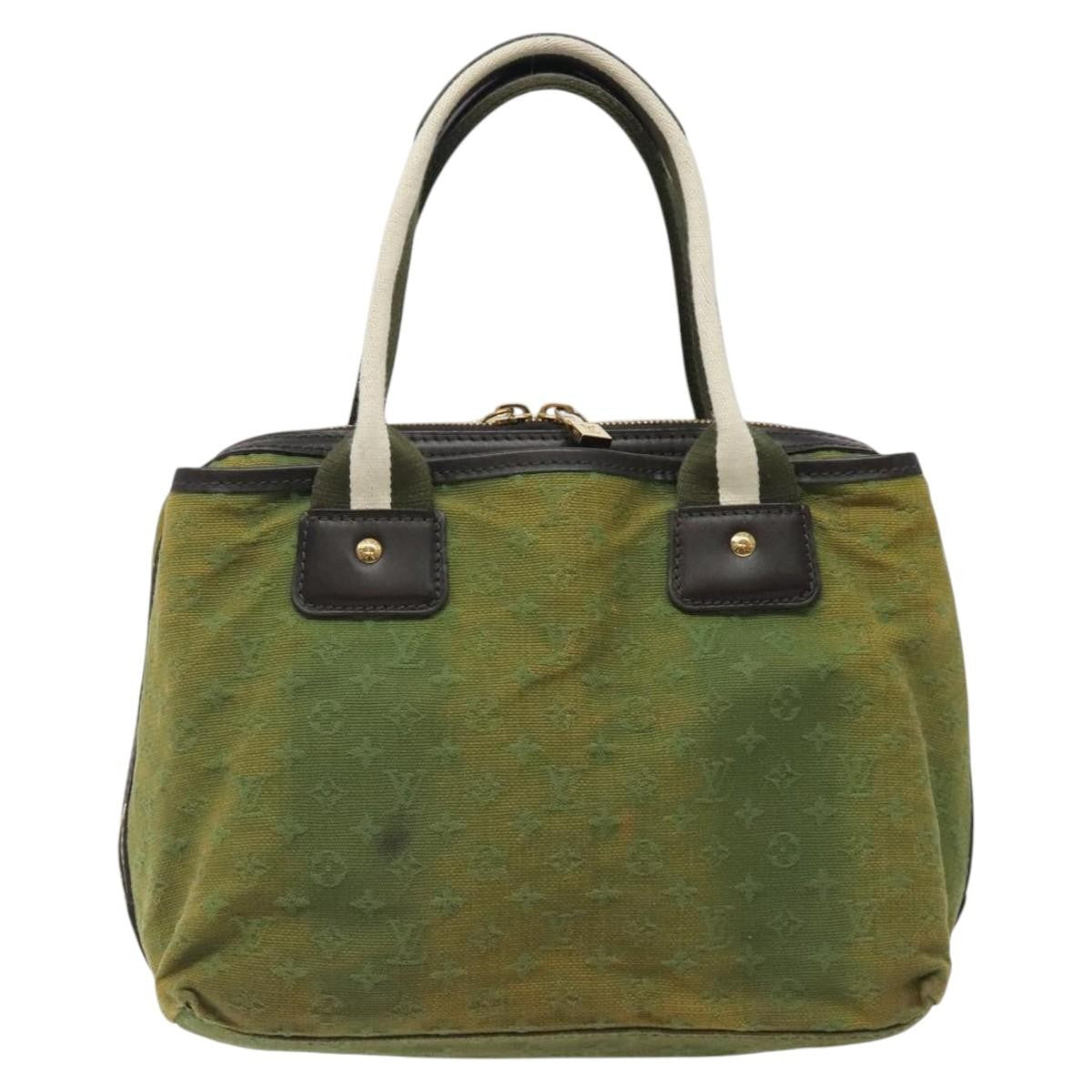 Louis Vuitton Sac Mary Kate Handbag Mini Lin Khaki Canvas Handbag ( )
