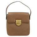 Salvatore Ferragamo Vintage Handbag Leather Brown Leather Handbag (Authentic  )