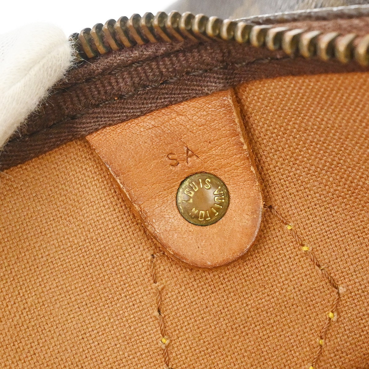 Louis Vuitton Speedy Handbag Monogram Canvas Brown Canvas Handbag ( )