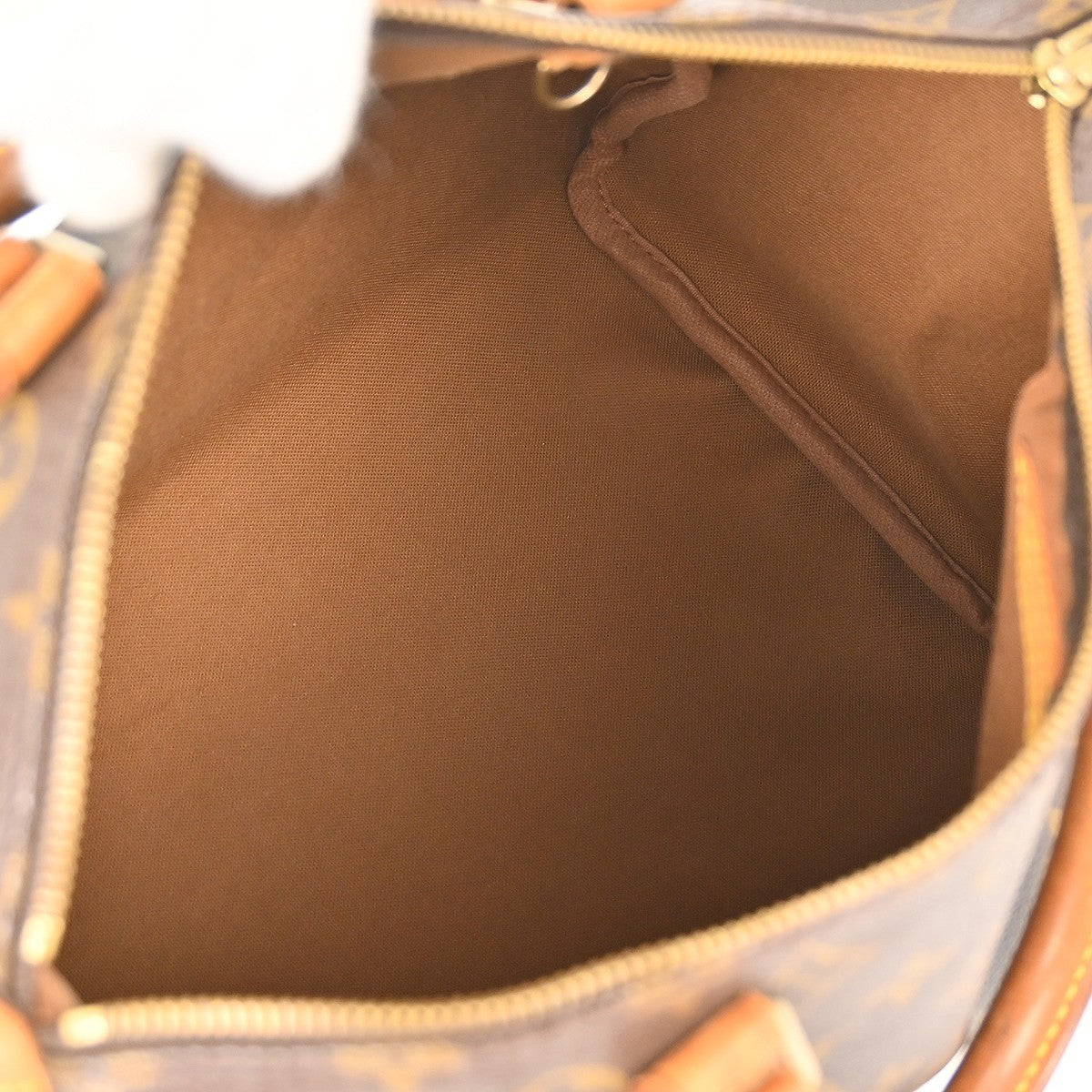Louis Vuitton Speedy Handbag Monogram Canvas Brown Canvas Handbag ( )