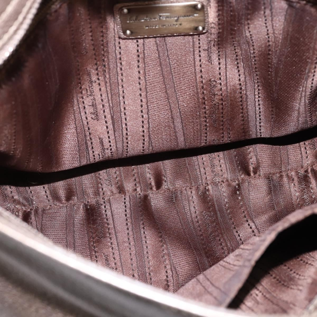 Salvatore Ferragamo Sofia Satchel Leather Beige Leather Bag (Authentic  )