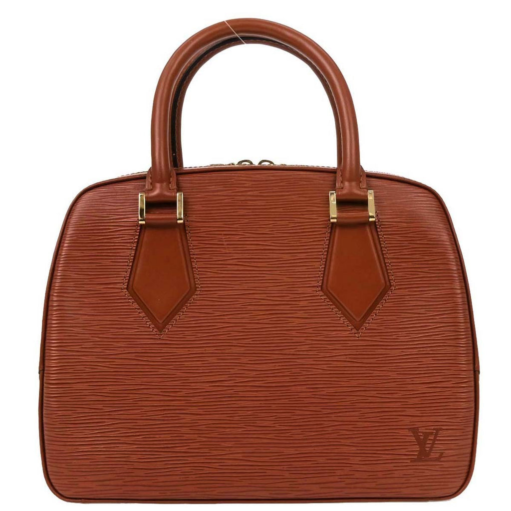 Louis Vuitton Sablons Handbag Epi Leather Brown Leather Handbag (Authentic  )