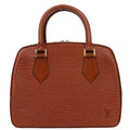 Louis Vuitton Sablons Handbag Epi Leather Brown Leather Handbag (Authentic  )