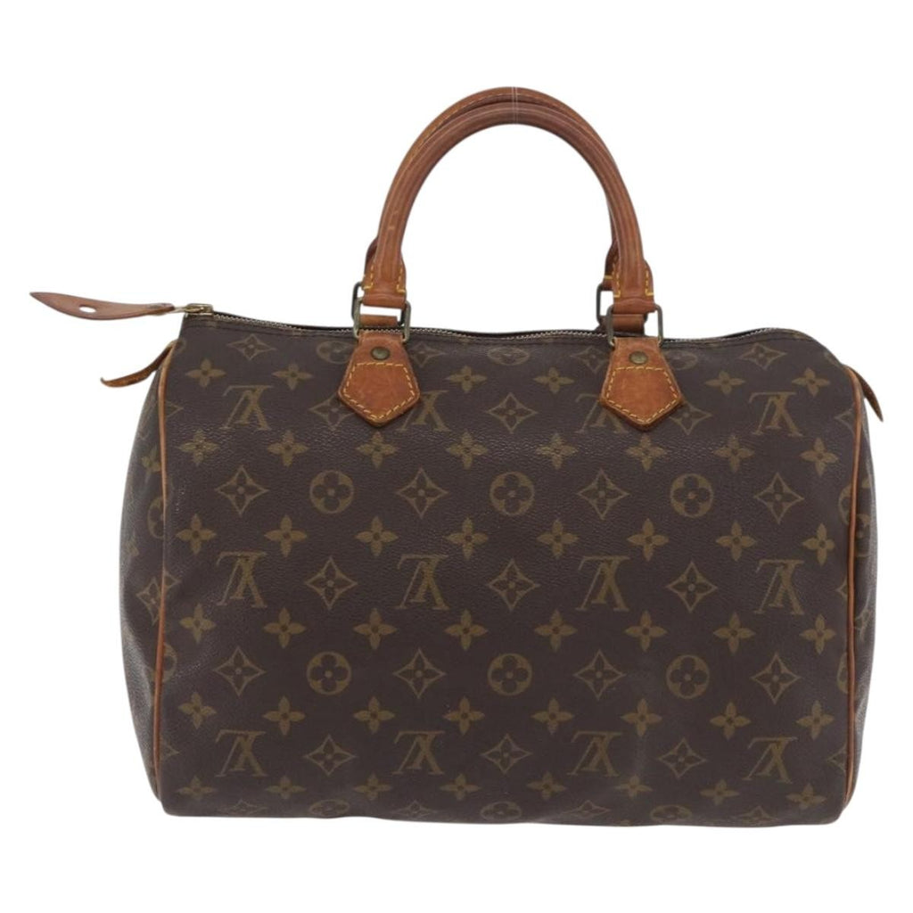 Louis Vuitton Speedy Handbag Monogram Canvas Brown Canvas Handbag ( )