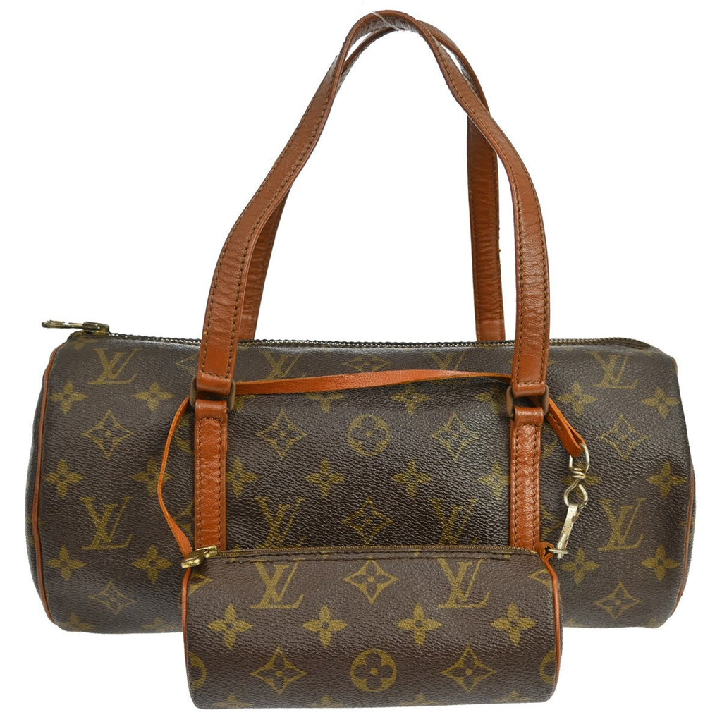 Louis Vuitton Papillon Handbag Monogram Canvas Brown Canvas Handbag ( )