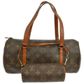 Louis Vuitton Papillon Handbag Monogram Canvas Brown Canvas Handbag ( )