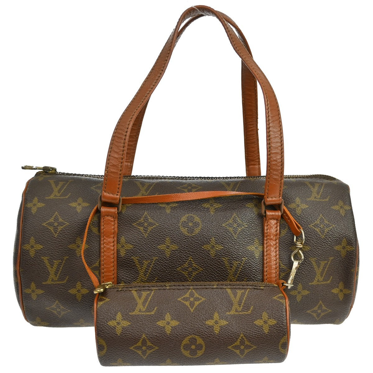 Louis Vuitton Papillon Handbag Monogram Canvas Brown Canvas Handbag ( )