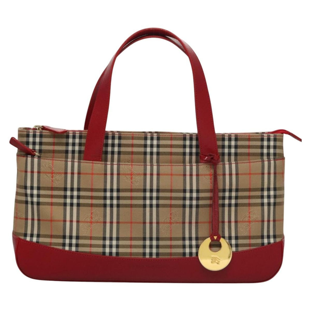 Burberry Nova Check Handbag Nova Check Canvas And Leather Beige Canvas Handbag (Authentic  )