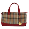Burberry Nova Check Handbag Nova Check Canvas And Leather Beige Canvas Handbag (Authentic  )
