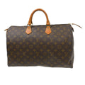 Louis Vuitton Speedy Handbag Monogram Canvas Brown Canvas Handbag ( )