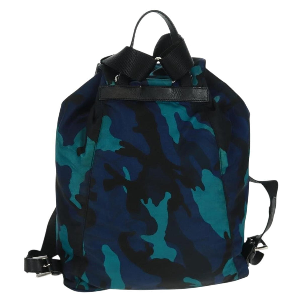 Prada Camouflage Backpack Tessuto Multicolour Nylon Backpack Bag (Authentic  )