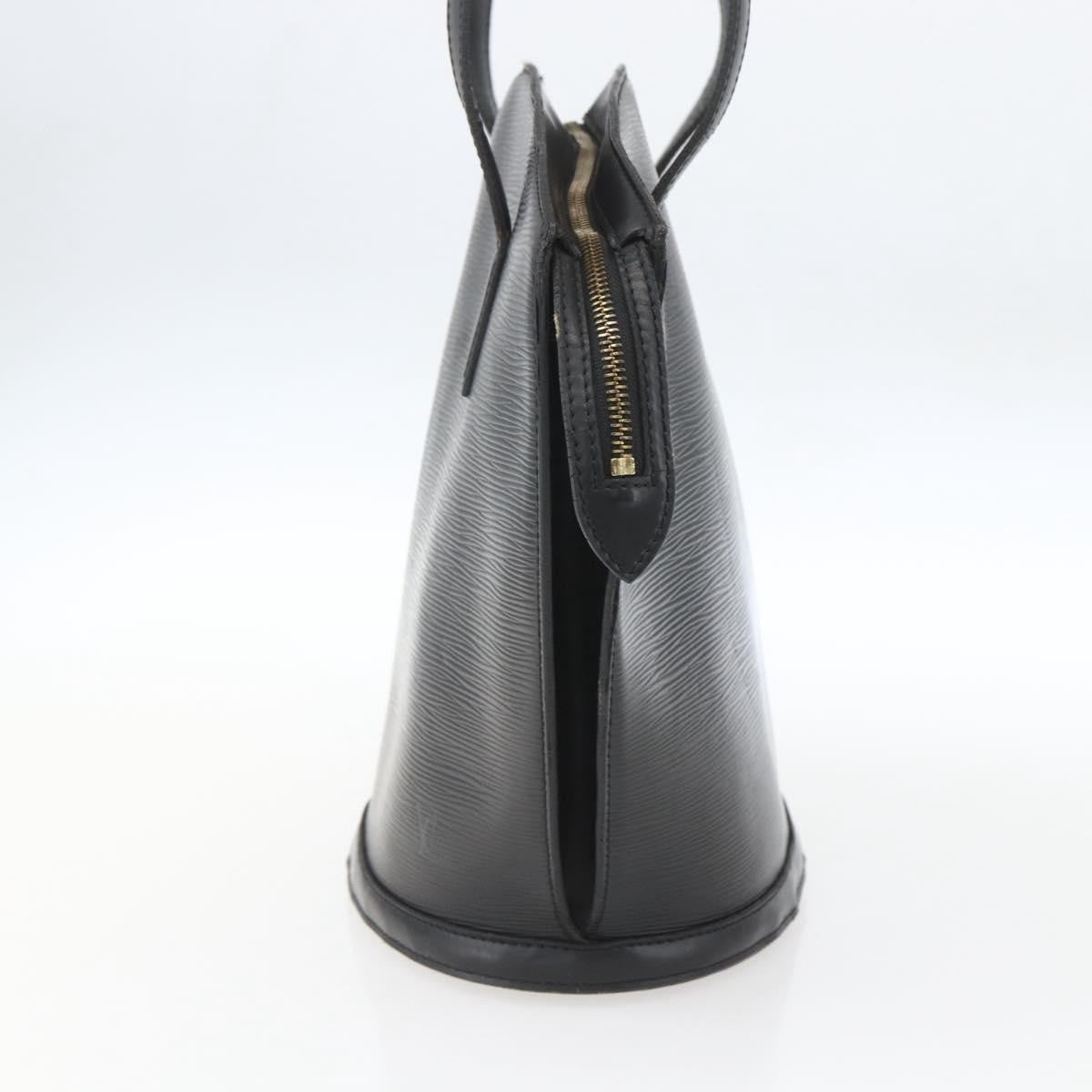 Louis Vuitton Saint Jacques Handbag Epi Leather Black Leather Handbag (Authentic  )