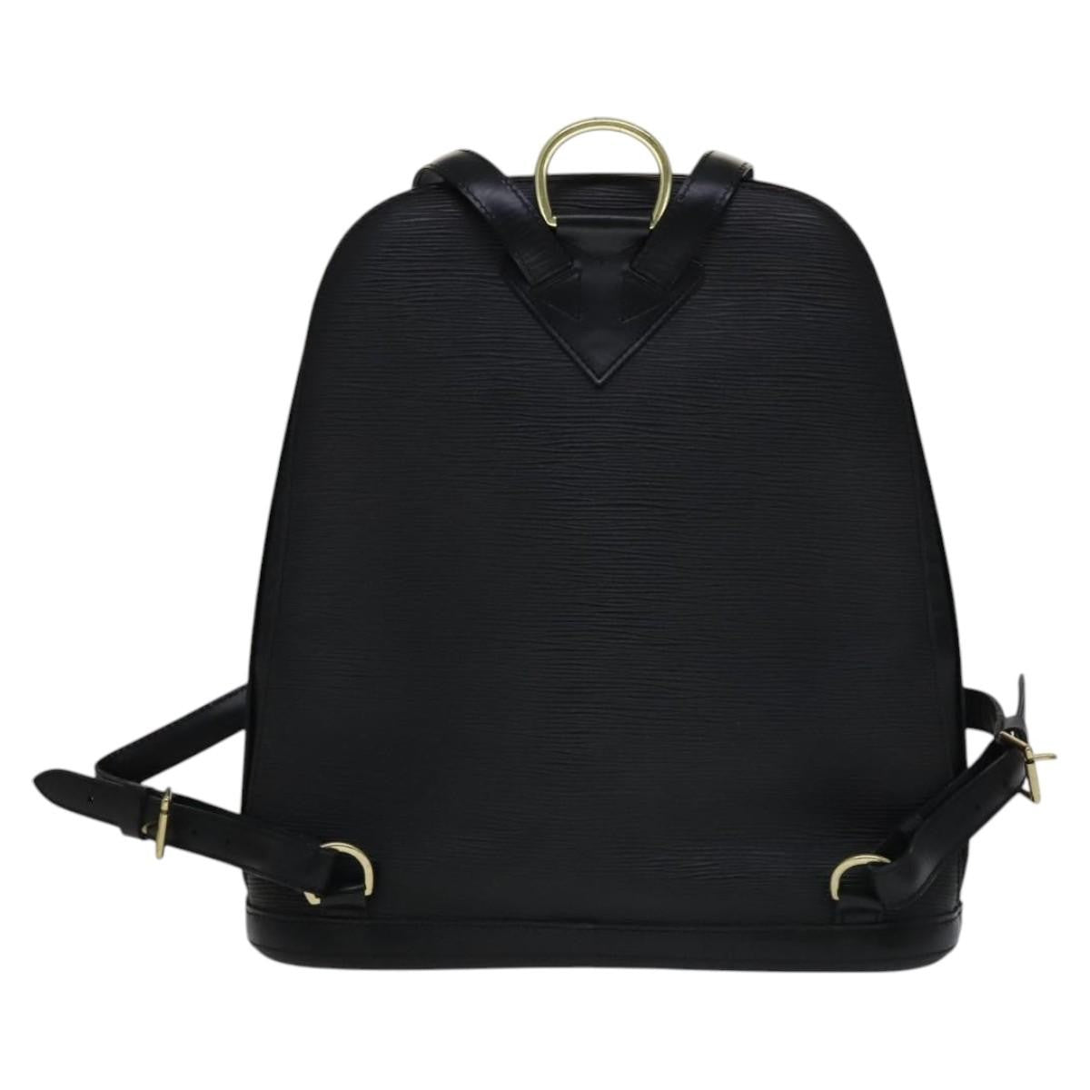 Louis Vuitton Gobelins Backpack Epi Leather Black Leather Backpack Bag (Authentic  )
