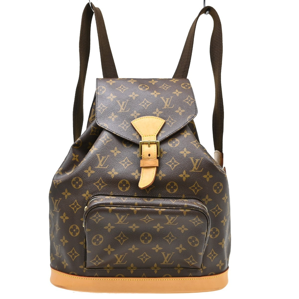 Louis Vuitton Vintage Montsouris Backpack Monogram Canvas Brown Canvas Backpack Bag ( )