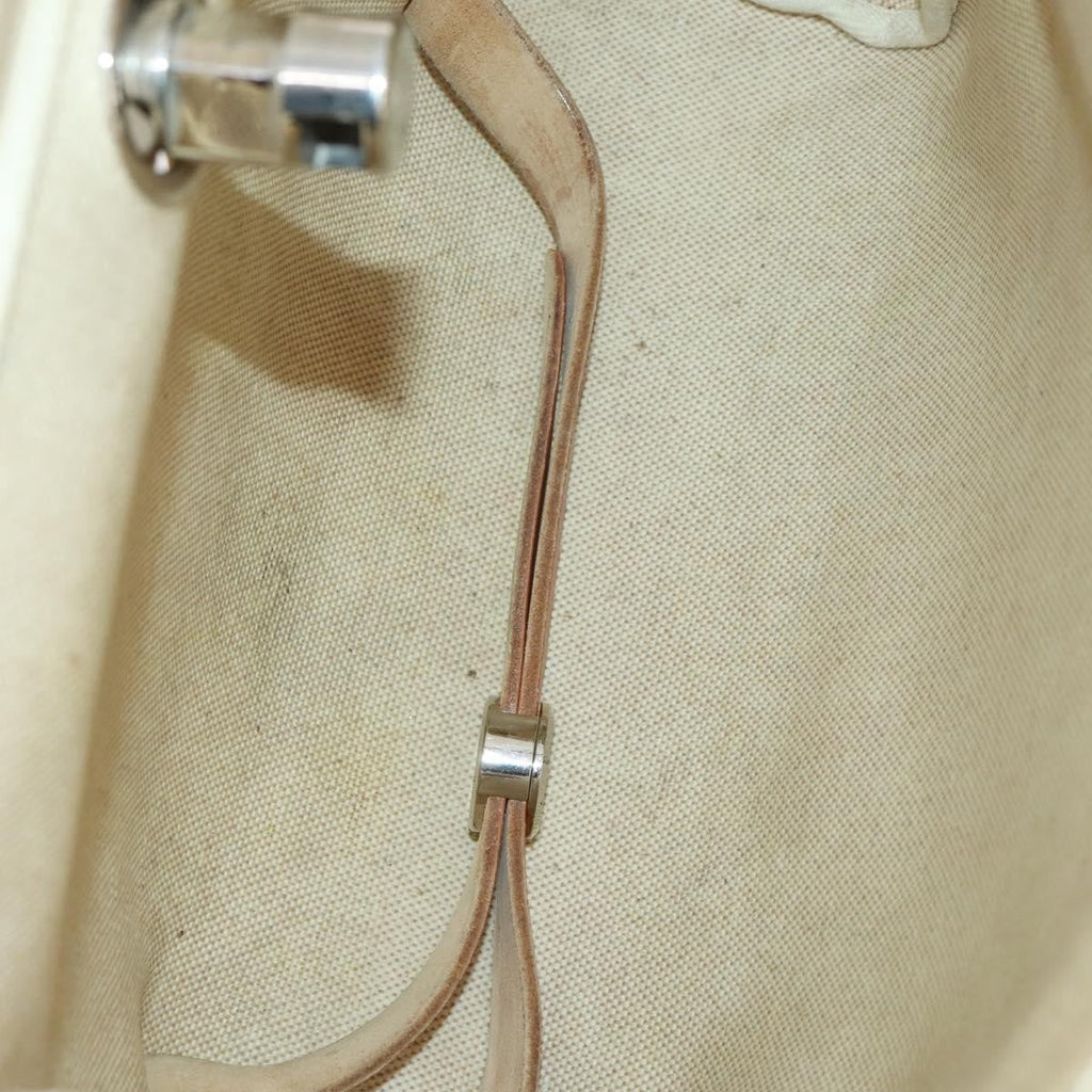 Hermes Herbag A Dos Backpack Toile Beige Canvas Backpack Bag (Authentic  )