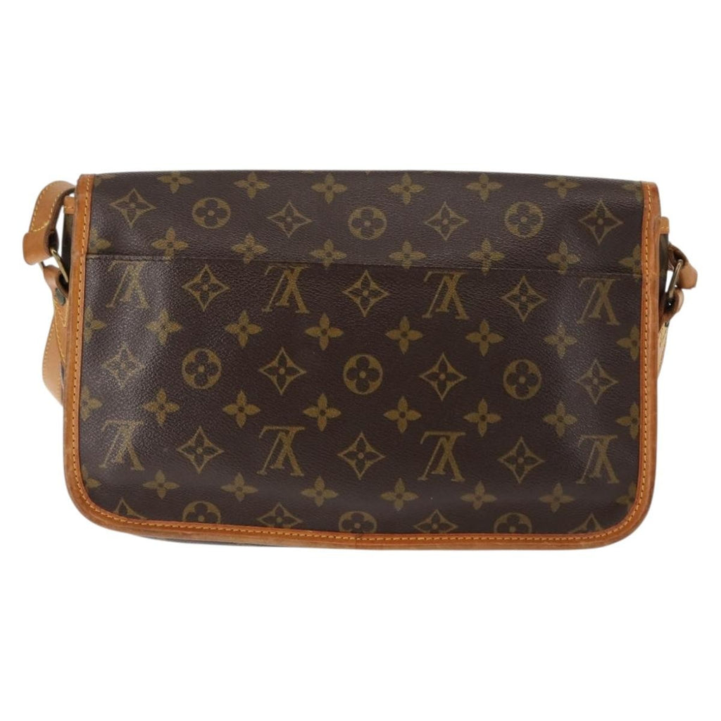 Louis Vuitton Sac Gibeciere Messenger Bag Monogram Canvas Brown Canvas Bag (Authentic  )