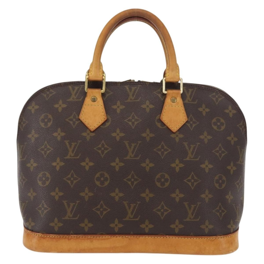 Louis Vuitton Alma Handbag Monogram Canvas Brown Canvas Handbag (Authentic  )