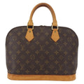 Louis Vuitton Alma Handbag Monogram Canvas Brown Canvas Handbag (Authentic  )