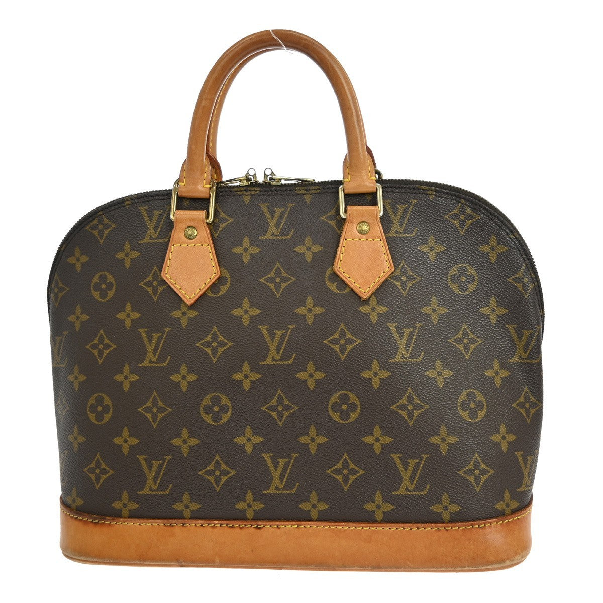 Louis Vuitton Alma Handbag Monogram Canvas Brown Canvas Handbag ( )