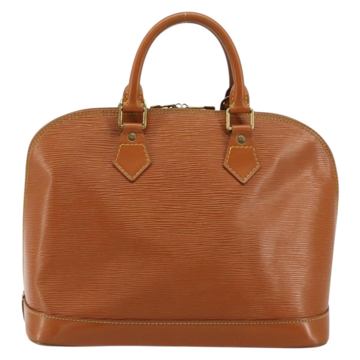 Louis Vuitton Alma Handbag Epi Leather Brown Leather Handbag ( )