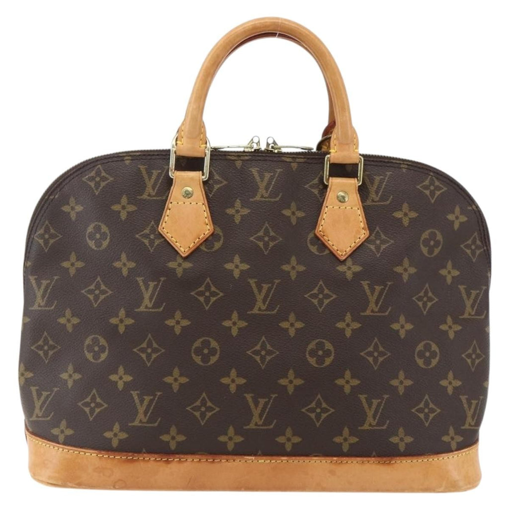Louis Vuitton Alma Handbag Monogram Canvas Brown Canvas Handbag (Authentic  )