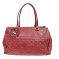 Gucci Vintage Handbag Leather Red Leather Handbag (Authentic  )