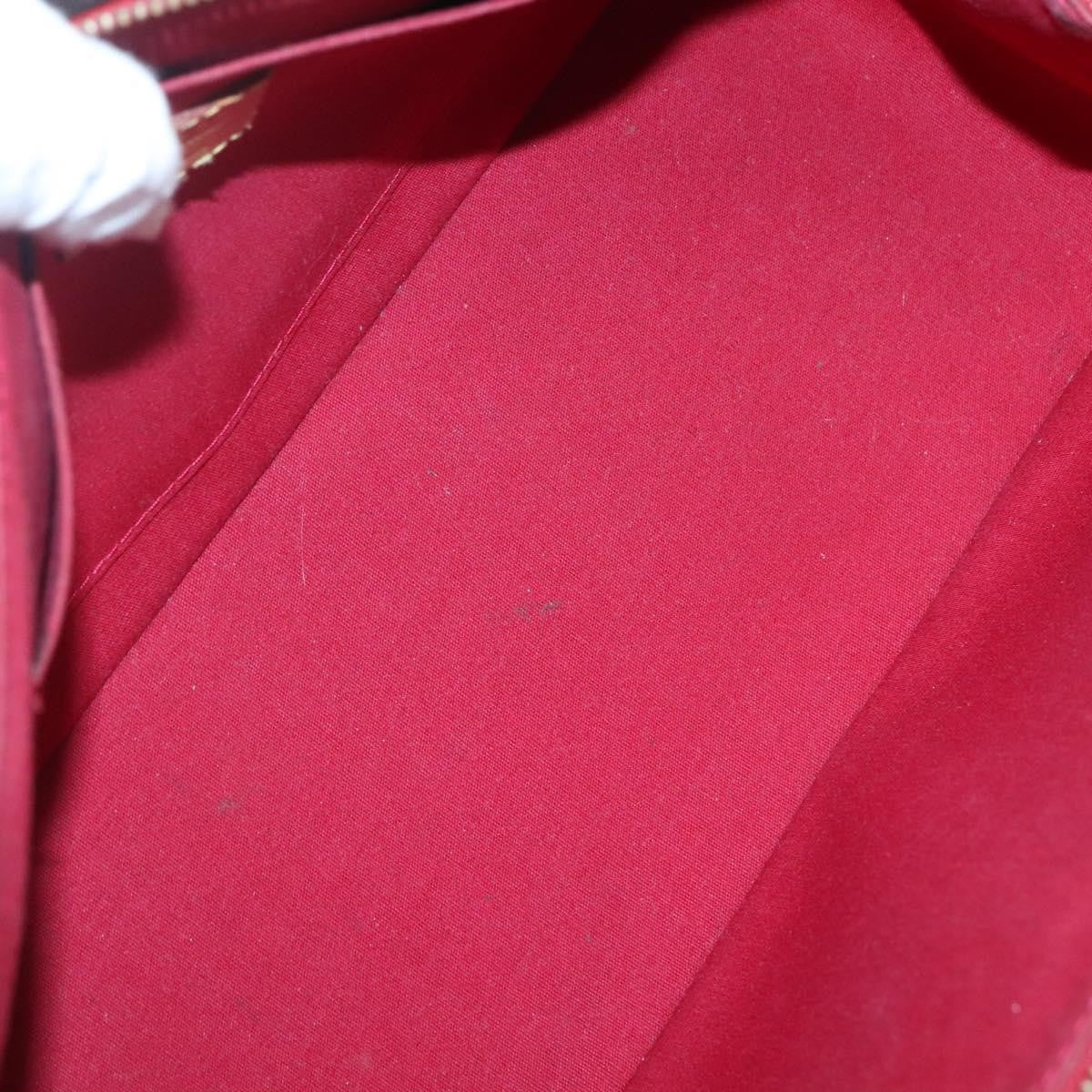 Louis Vuitton Rosewood Avenue Handbag Monogram Vernis Red Patent_Leather Handbag (Authentic  )