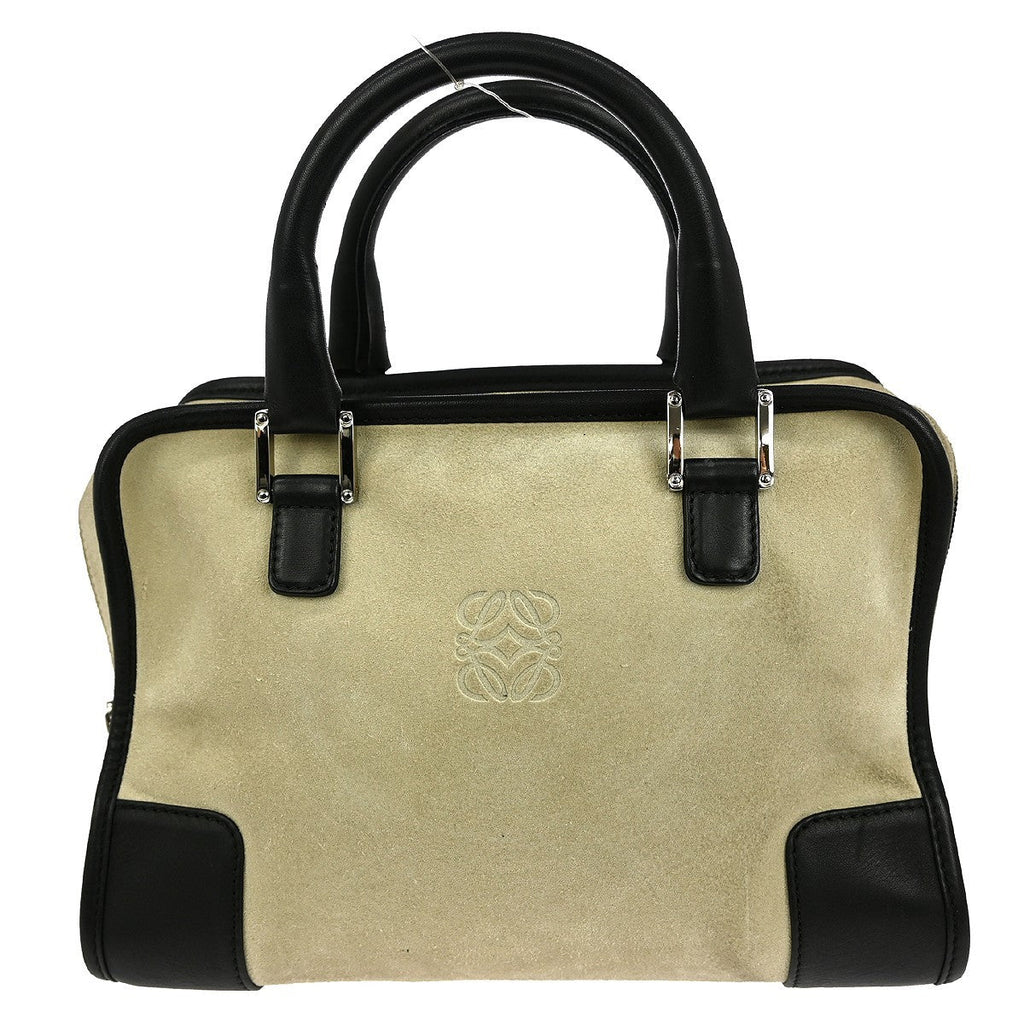Loewe Amazona Bag Suede Beige Suede Handbag ( )